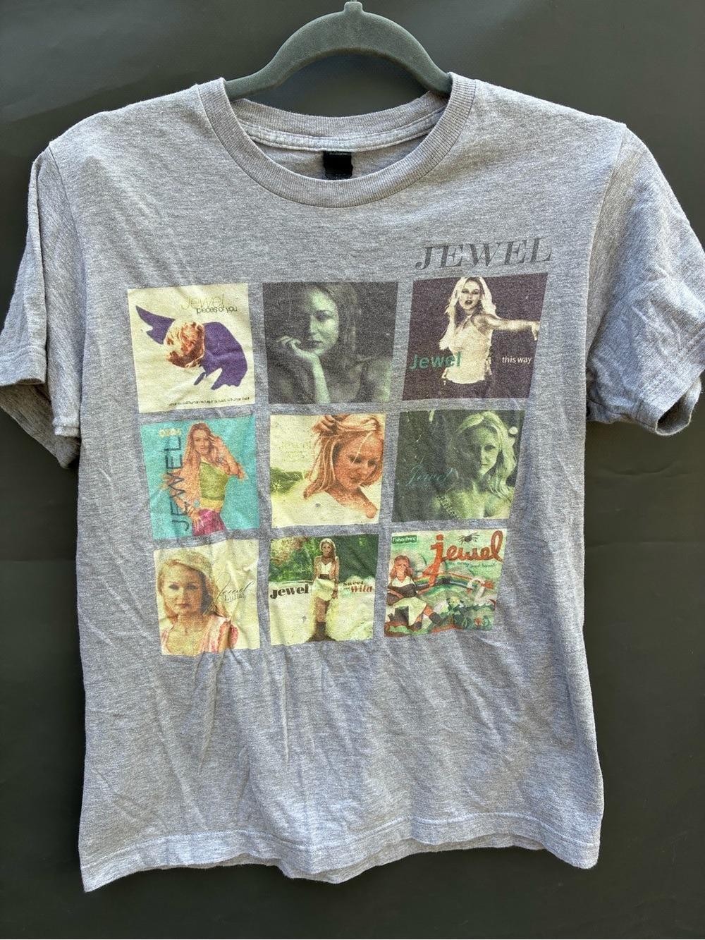 Tultex Vintage Jewel Gray Crewneck Tee Small